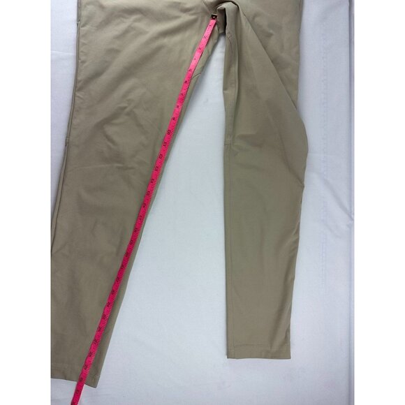 Lululemon ABC Pants Mens 30x30 Khaki Slim Fit Warpstreme Trouser Preppy - Picture 7 of 8